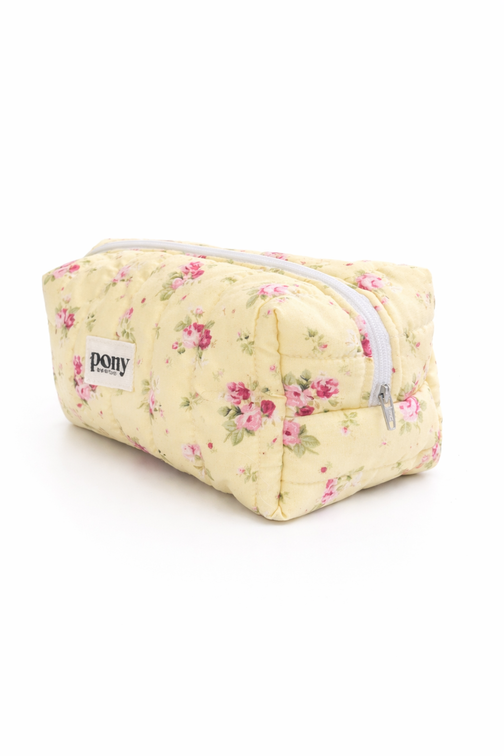 Quilted Makeup Pouch - Medium